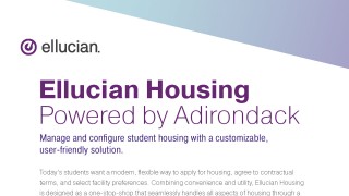 Ellucian Housing Powered by Adirondack