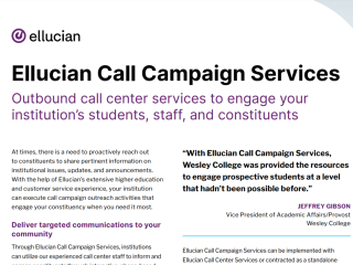 Ellucian Call Campaign Services