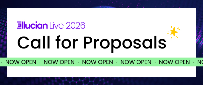Ellucian Live 2026 - Call for Proposals Now Open