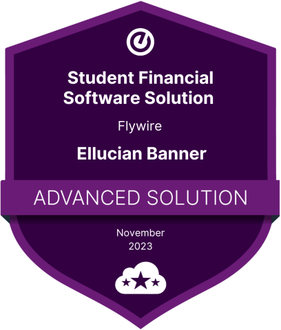 EPN Badge - Advanced Solution - Flywire SFS student Financial Software Banner