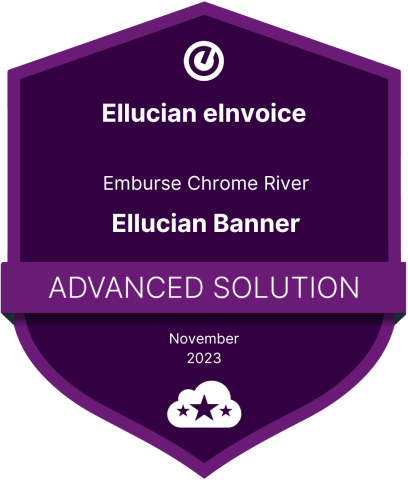 Ellucian eInvoice - Emburse Chrome River - Ellucian Banner Advanced Solution