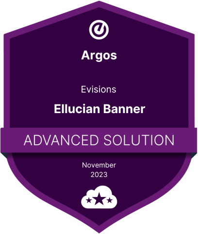 Evisions Argos - Ellucian Banner Advanced Solution