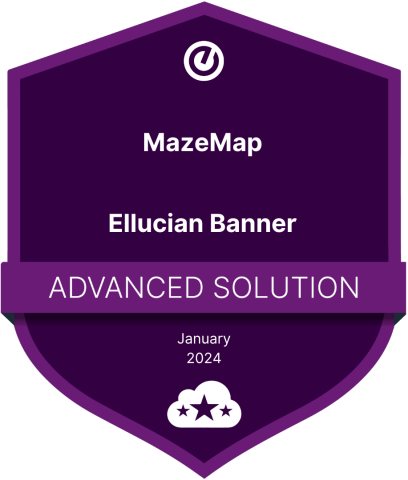 MazeMap - Ellucian Banner Advanced Solution badge
