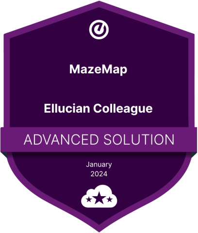 MazeMap - Ellucian Colleague Advanced Solution badge