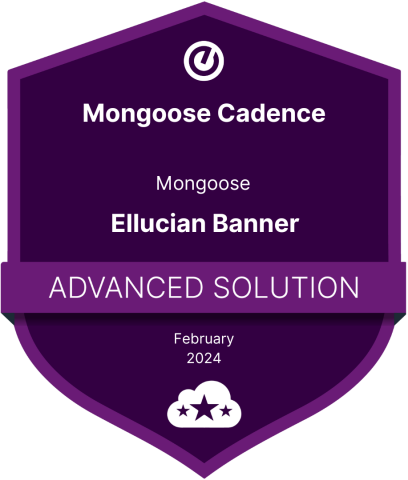 Mongoose Cadence - Ellucian Banner Advanced Solution Badge