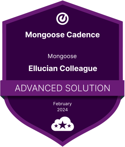 Mongoose Cadence - Ellucian Colleague Advanced Solution Badge