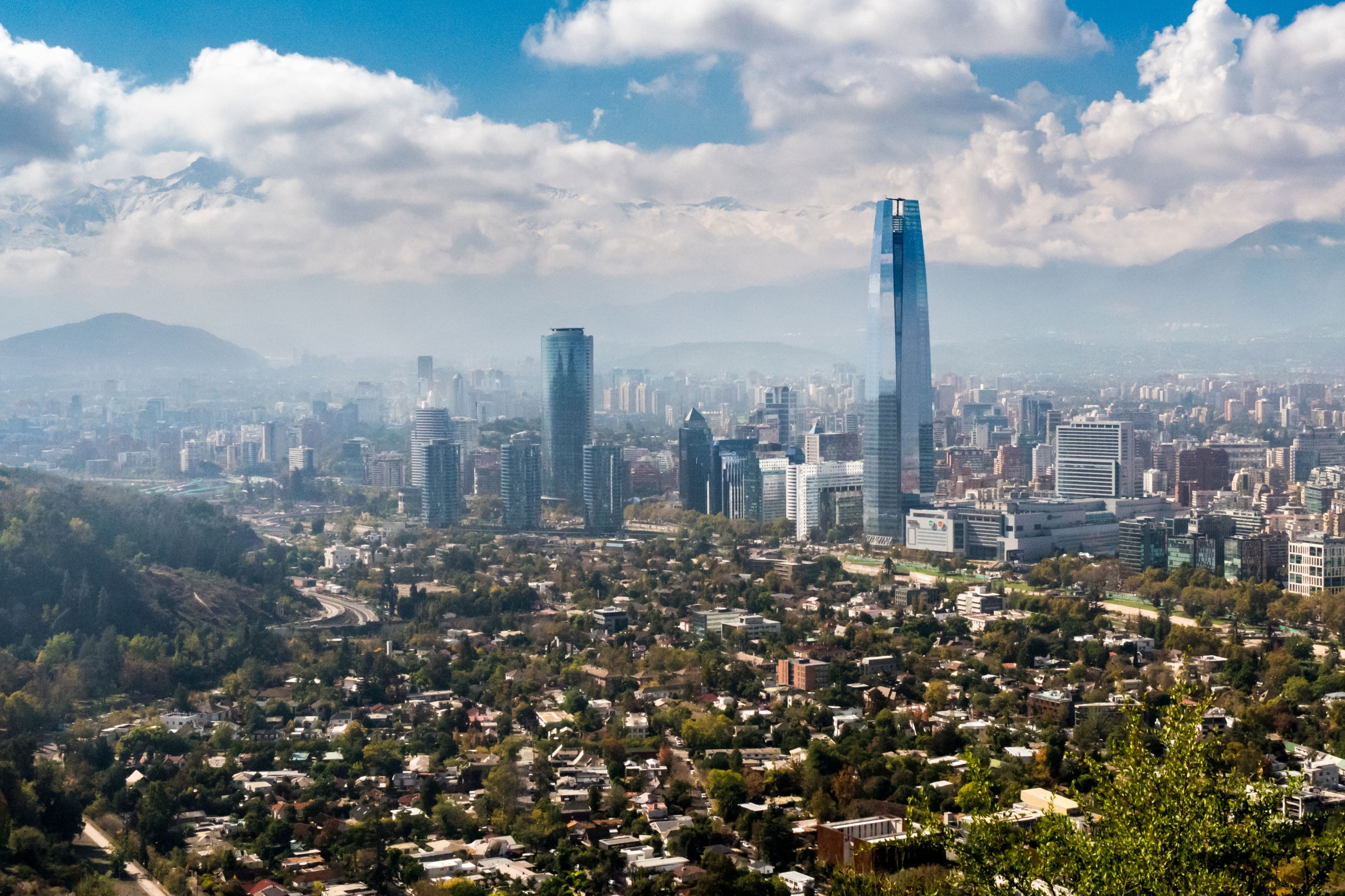 Santiago aerial view