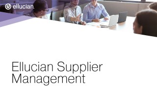 Ellucian Supplier Management - Optimize supplier relationships for improved supply chain resiliency