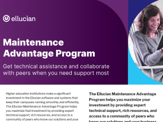 Ellucian Maintenance Advantage Program