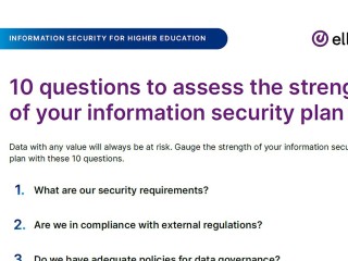 10 questions to assess the strength of your information security plan